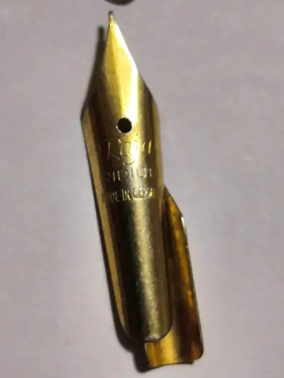 Plumas antiguas alemanas enchapadas en 14k - miniatura 6