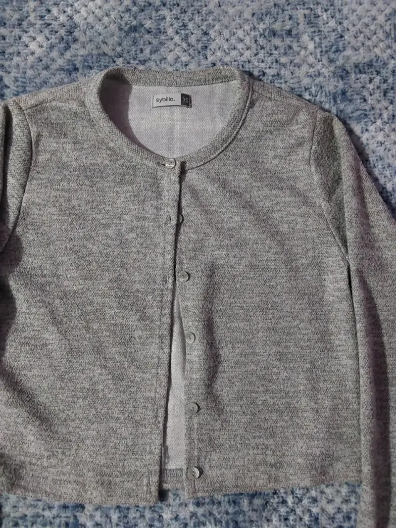 Cardigan gris de mujer Sybilla talla XS - 2