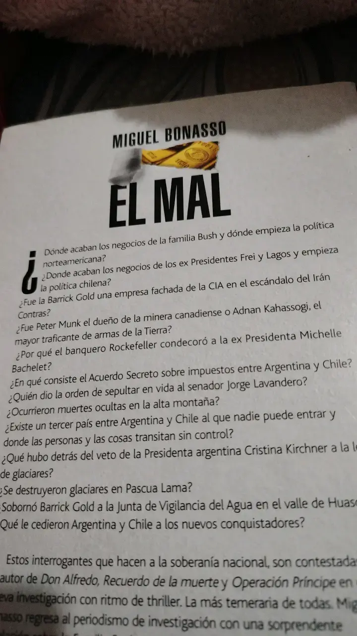 Libro 'El Mal' de Miguel Bonasso - 2