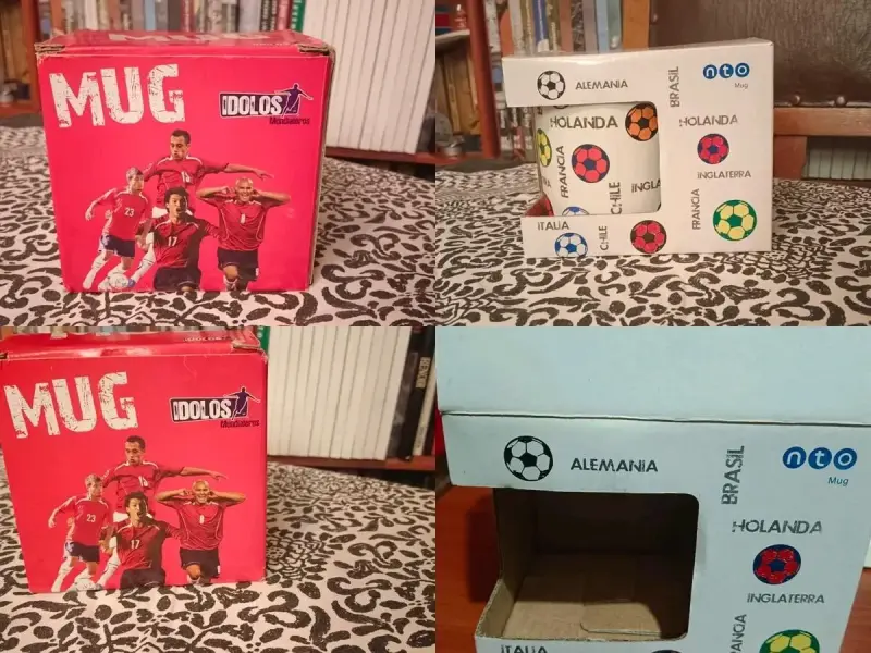 5 tazones selección chilena y mundial - 3