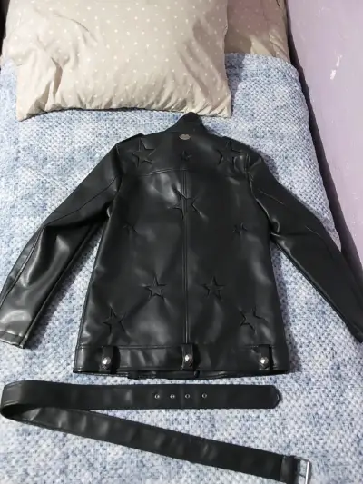 Chaqueta de cuero sintético barbados - miniatura 1