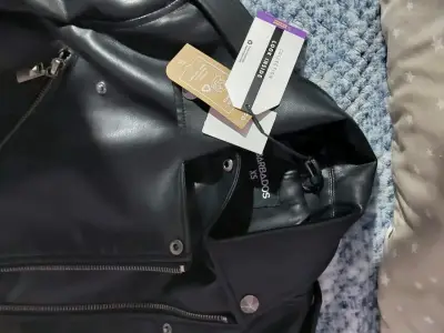 Chaqueta de cuero sintético barbados - miniatura 3