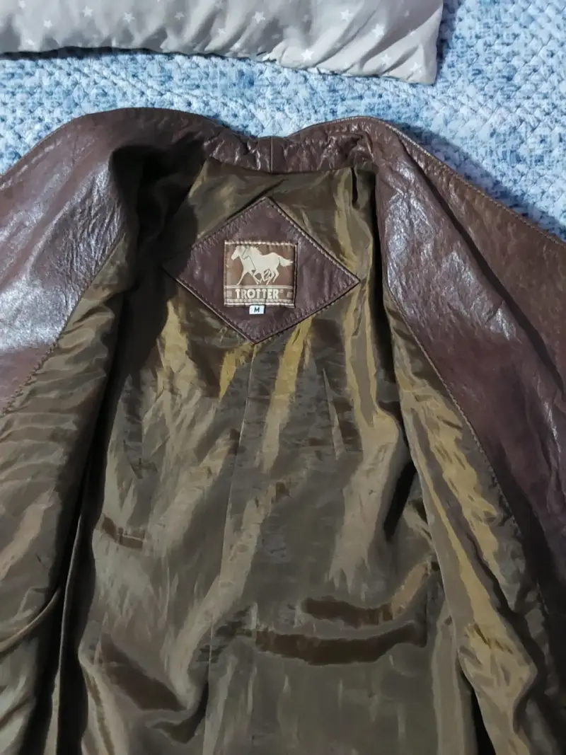 Chaqueta de cuero marrón Trotter para mujer - 2