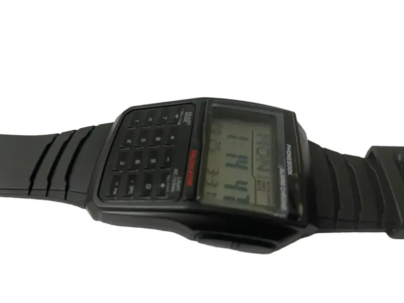 Reloj calculadora digital con alarma y cronómetro - 6