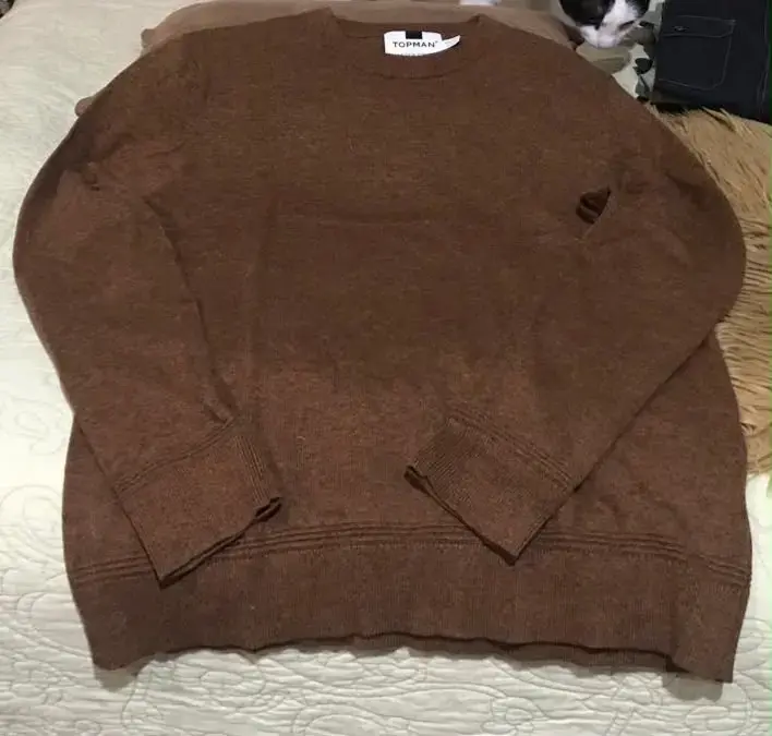 Suéter marrón de lana Topman para hombre - 1