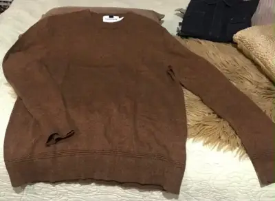 Suéter marrón de lana Topman para hombre - miniatura 2