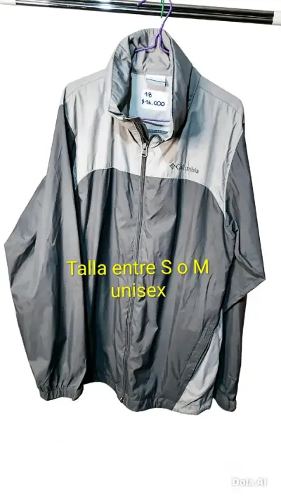 Chaqueta Columbia gris unisex talla M - miniatura 1