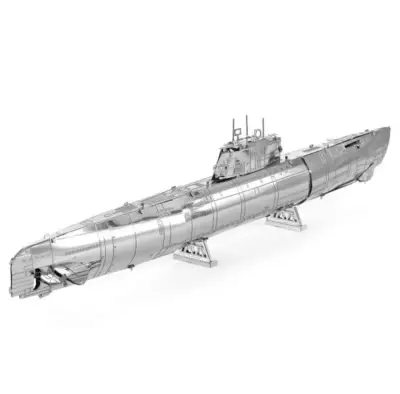 Modelo 3D de Submarino Metálico. Uboat tipo XXl - miniatura 2