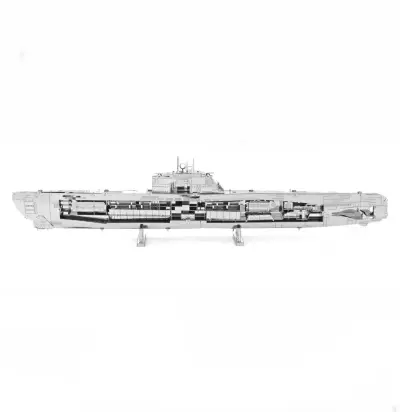 Modelo 3D de Submarino Metálico. Uboat tipo XXl - miniatura 6