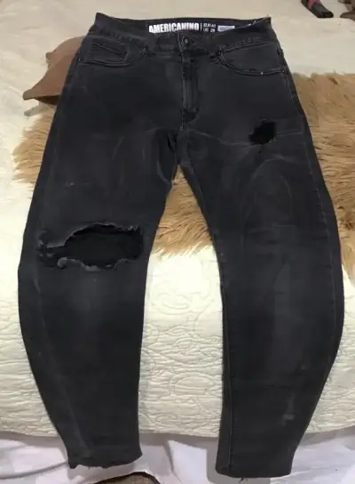 Pantalones casuales grises Zara para hombre - miniatura 1