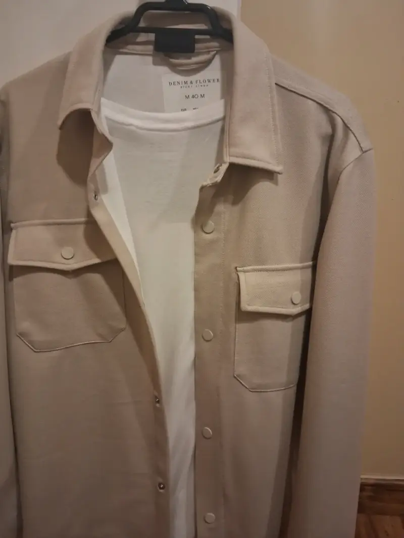Chaqueta Beige Denim & Flower para Hombre