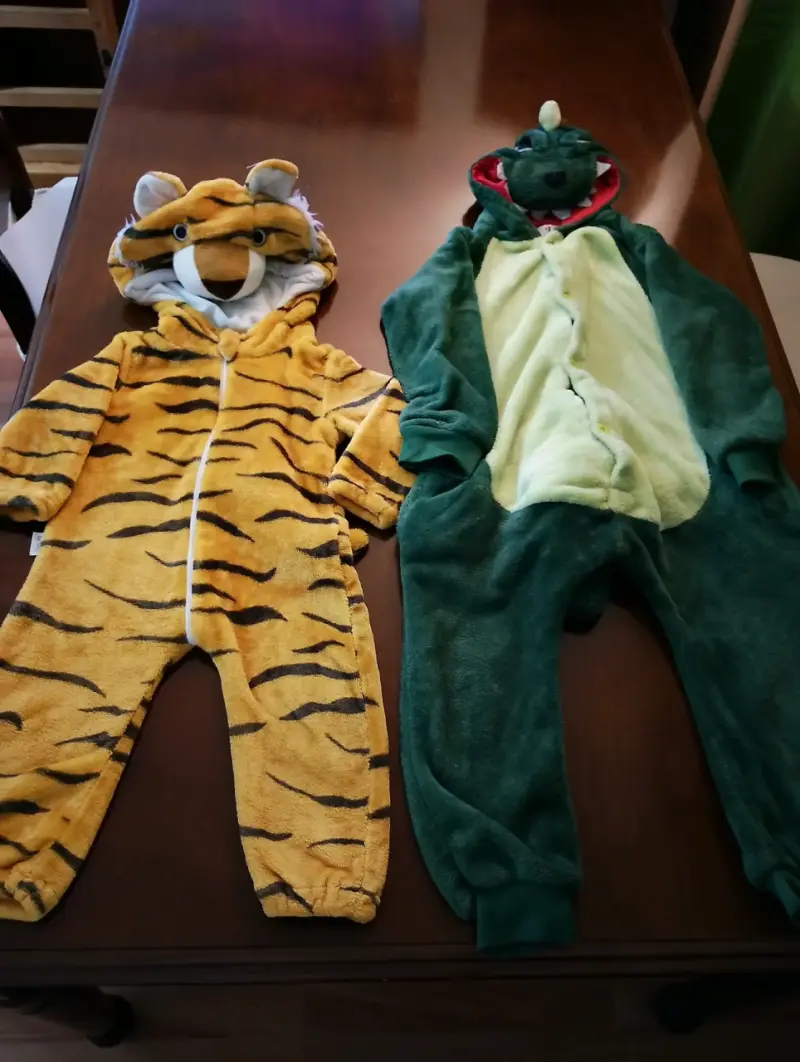 Disfraces de tigre y dinosaurio para niños - 1
