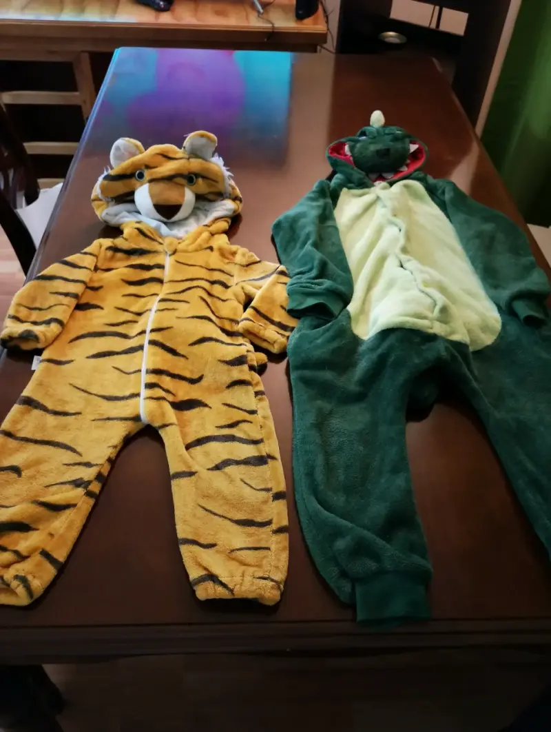 Disfraces de tigre y dinosaurio para niños - 2