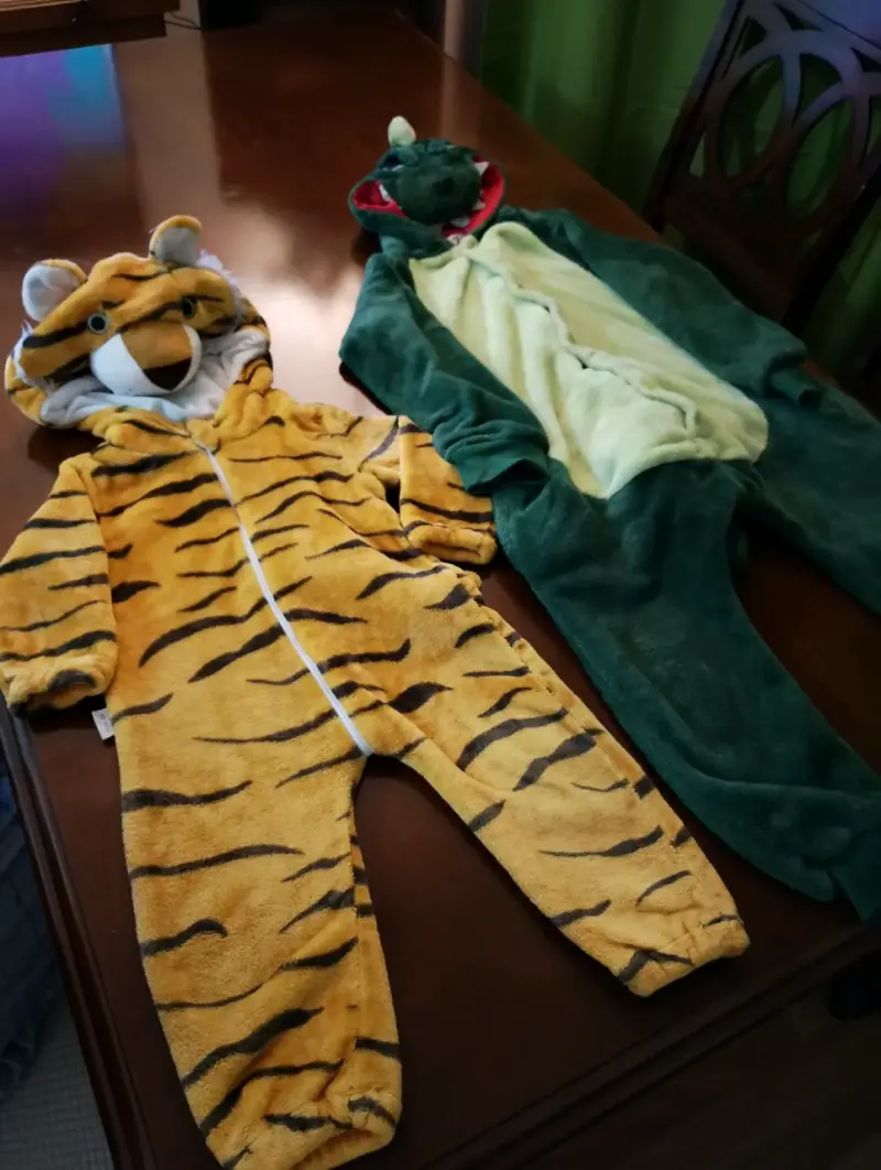 Disfraces de tigre y dinosaurio para niños - 3