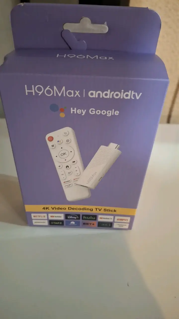 TV Stick H96 Max Android TV 4K con xuper tv - 1