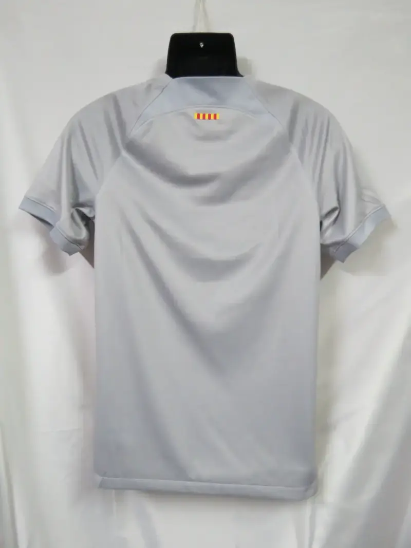 Camiseta Nike FC Barcelona gris con cruz Talla S - 5