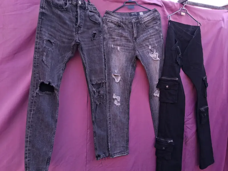 Lote de jeans rotos para hombre Zara y Foster - 2