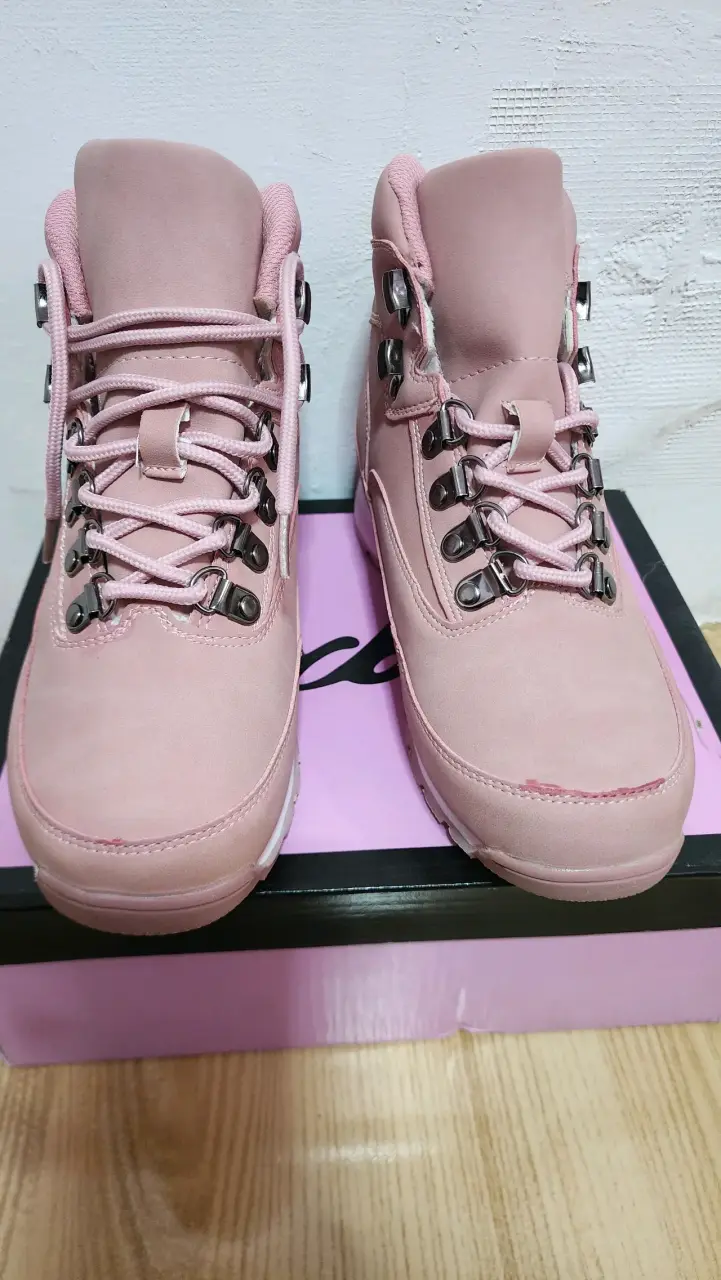 Botas de montaña rosadas para mujer - 2