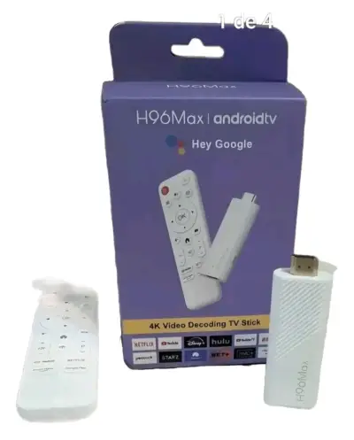 TV Stick H96 Max Android TV 4K con xuper tv - miniatura 2