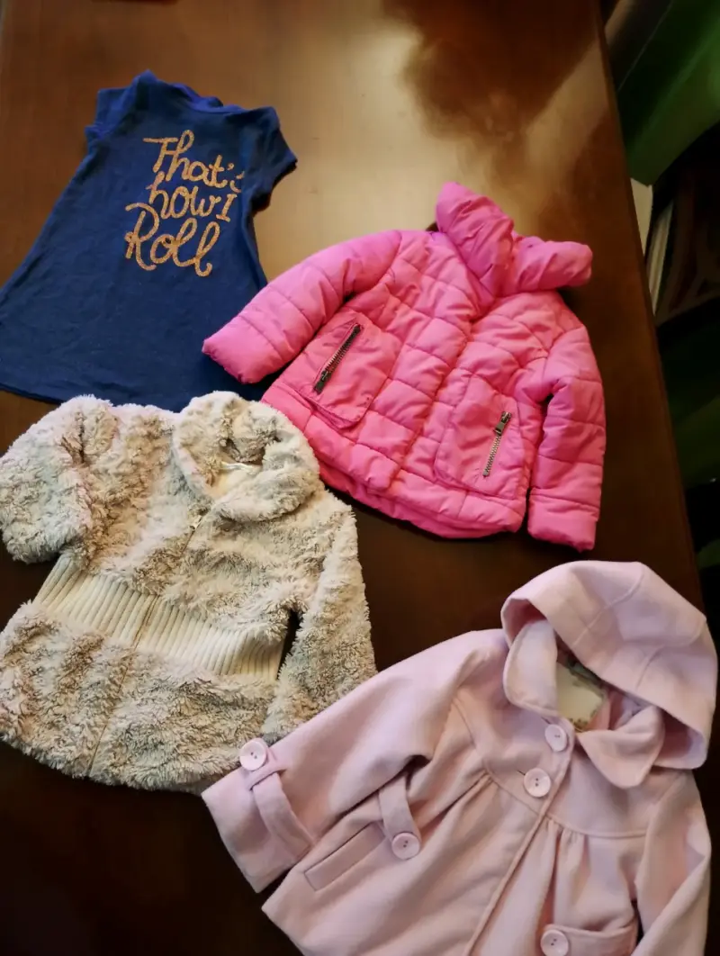 Lote de ropa infantil con chaquetas y polera - 4