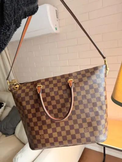 Bolso Tote Louis Vuitton Damier Ebene Neverfull PM - miniatura 3