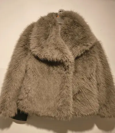 Chaqueta de cuero marrón Rougge para hombre - miniatura 2