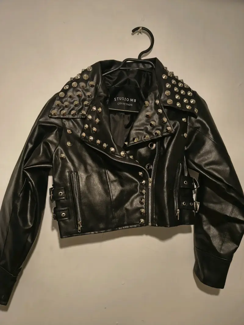 Chaqueta de cuero marrón Rougge para hombre - 3