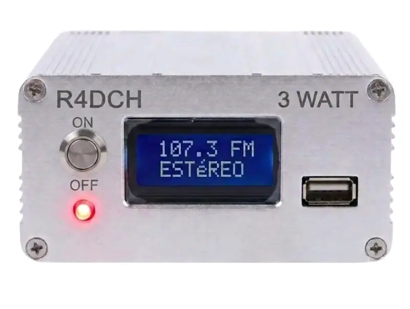 Transmisor FM R4DCH 3 Watt estéreo