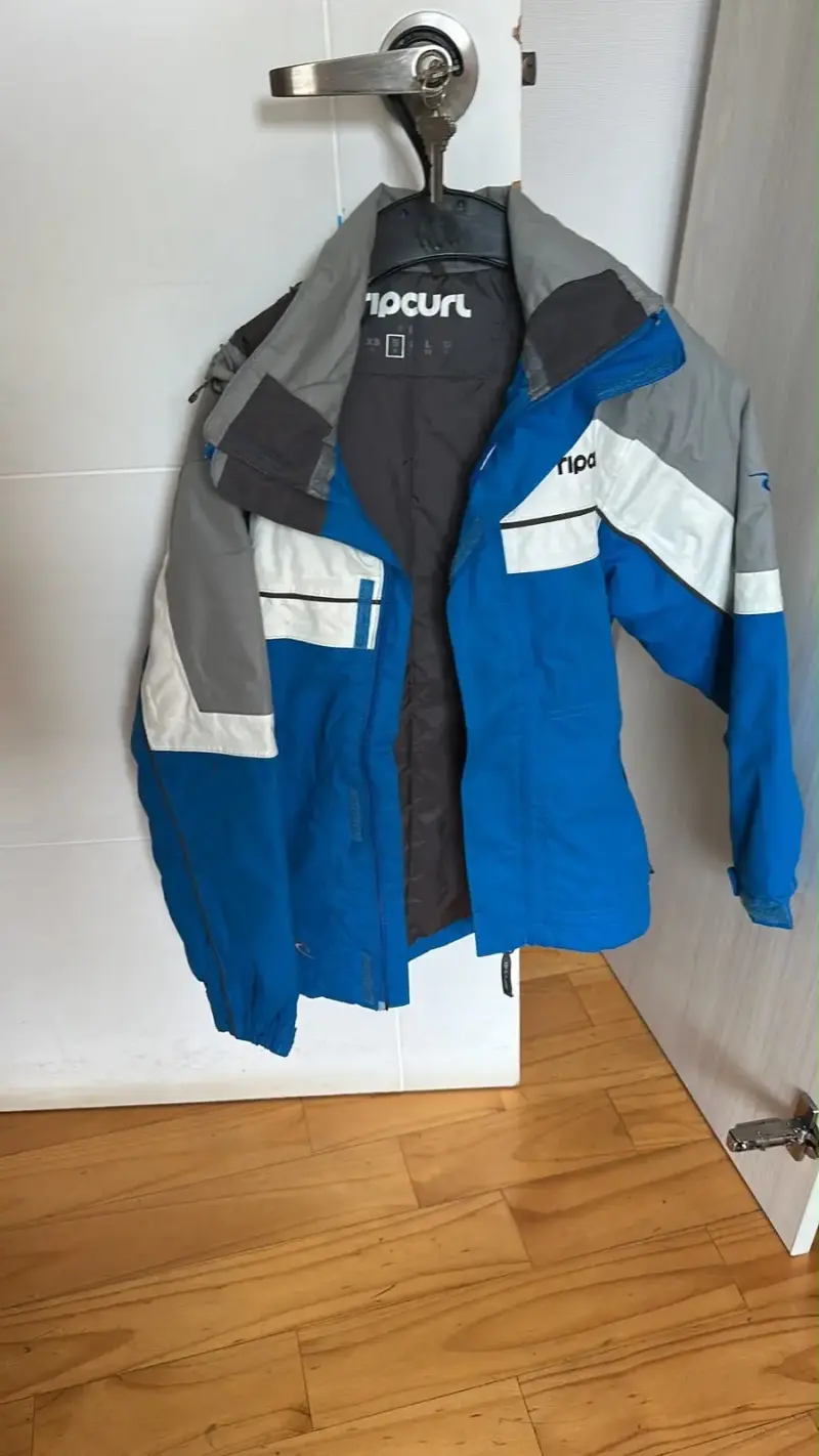 Chaqueta de esquí Rip Curl azul y gris