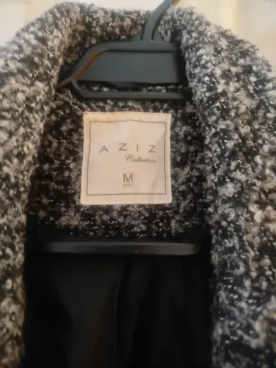 Abrigo de lana gris para mujer talla M - miniatura 2