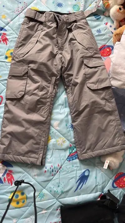 Pantalones de nieve grises para niños - miniatura 1