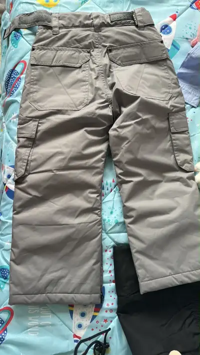 Pantalones de nieve grises para niños - miniatura 2