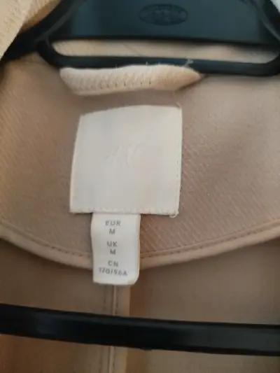 Abrigo largo beige H&M para mujer - miniatura 2