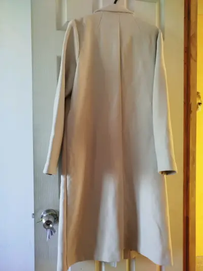 Abrigo largo beige H&M para mujer - miniatura 3