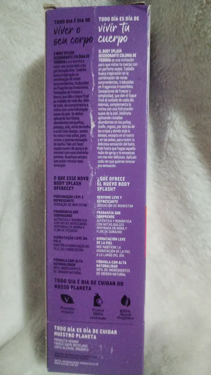 Body Splash Natura Tododia Mora y Durazno 200ml - 2