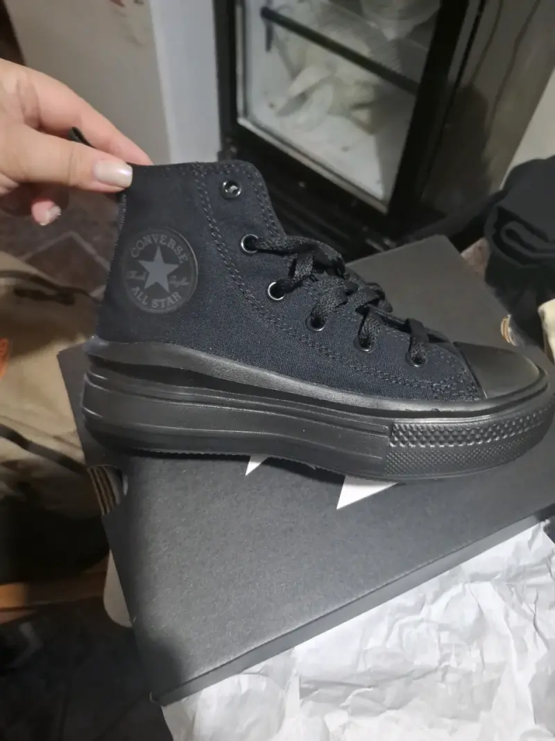 Zapatillas negras Converse All Star para niños - 2