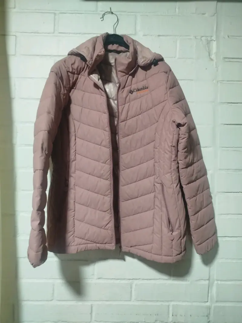 Chaqueta acolchada Columbia para mujer color rosa
