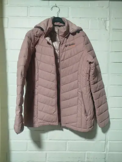Chaqueta acolchada Columbia para mujer color rosa - miniatura 1