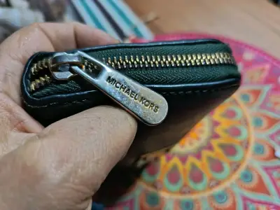 Billetera  de cuero verde Michael Kors - miniatura 6