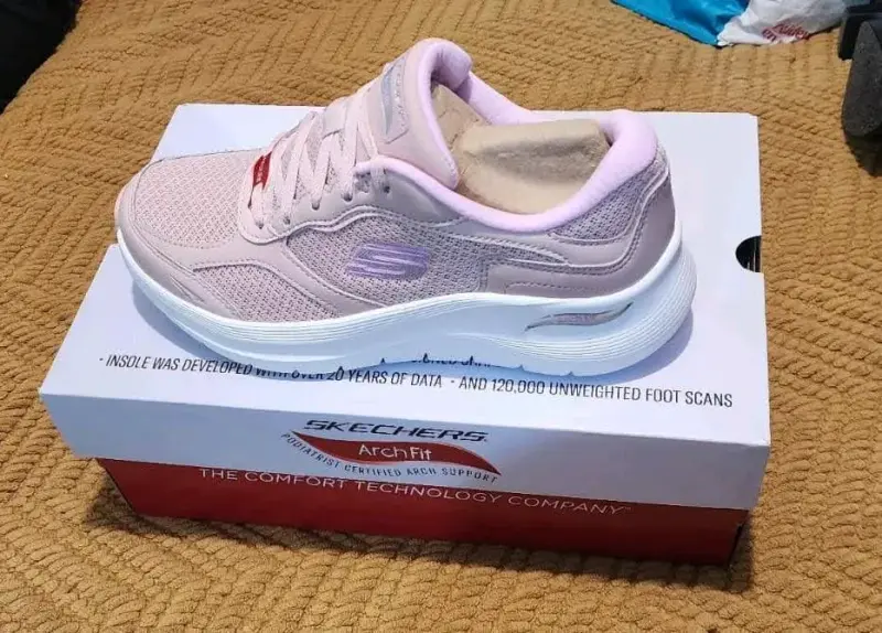 Zapatillas Skechers Arch Fit Mujer Rosadas - 1