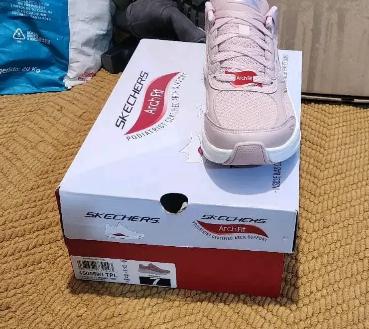 Zapatillas Skechers Arch Fit Mujer Rosadas - 3