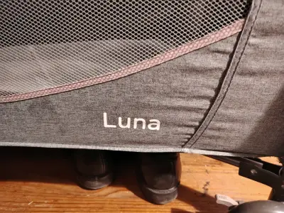 Cuna corral Infanti Luna con toldo y juguetes - miniatura 3