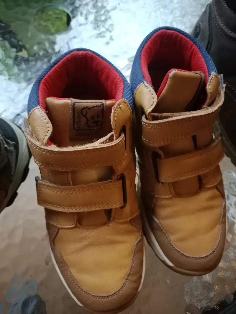 Botines de Niño Marrón con Velcro - 4