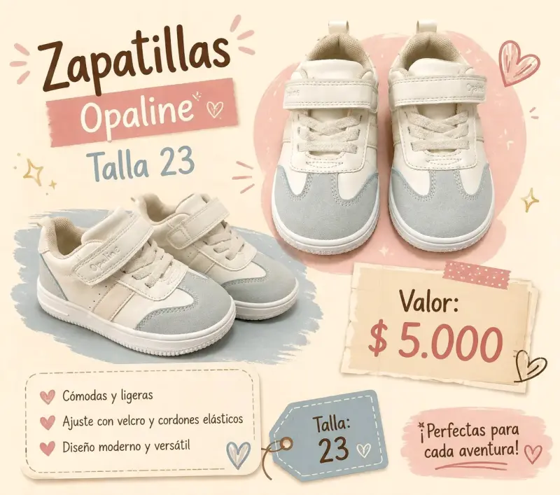 Zapatillas Opaline Talla 23 para Niños