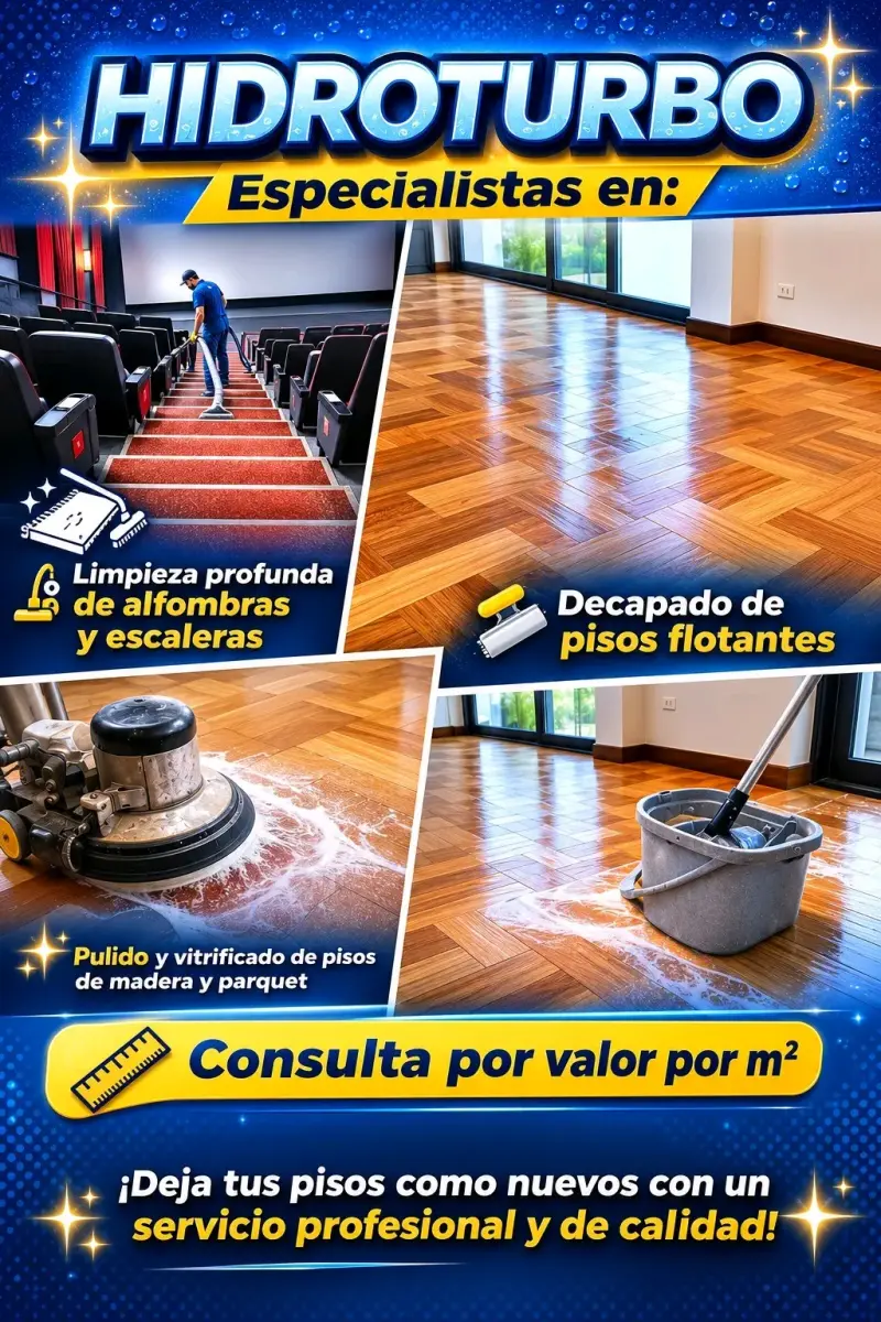 Servicio de limpieza y pulido de pisos Hidroturbo