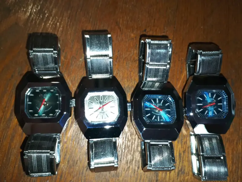 Relojes de pulsera vintage Elida con correa metálica - 2