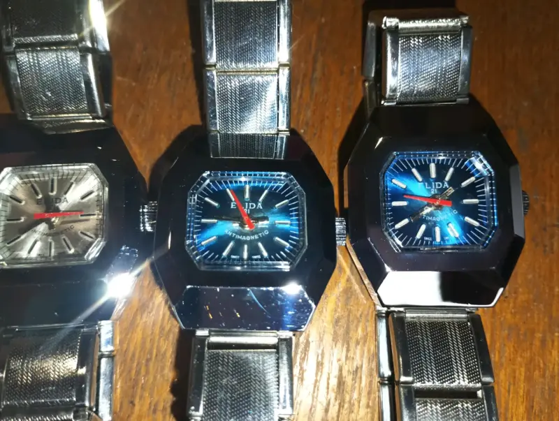 Relojes de pulsera vintage Elida con correa metálica - 4