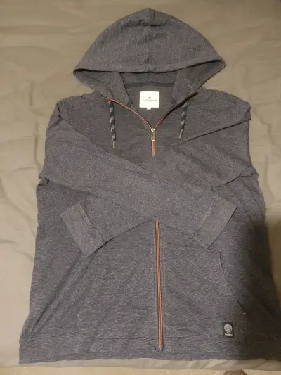 Polerón con capucha Tom Tailor gris oscuro XL - miniatura 2