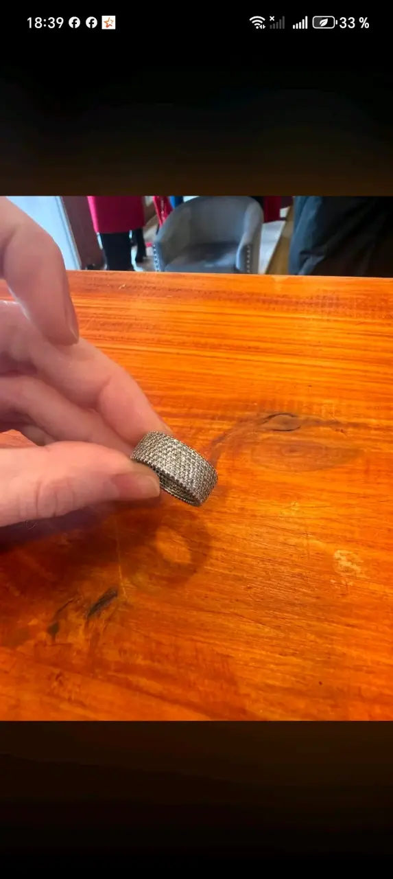 Anillo plata rodinada circones - 2