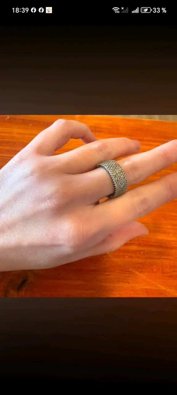 Anillo plata rodinada circones - 3